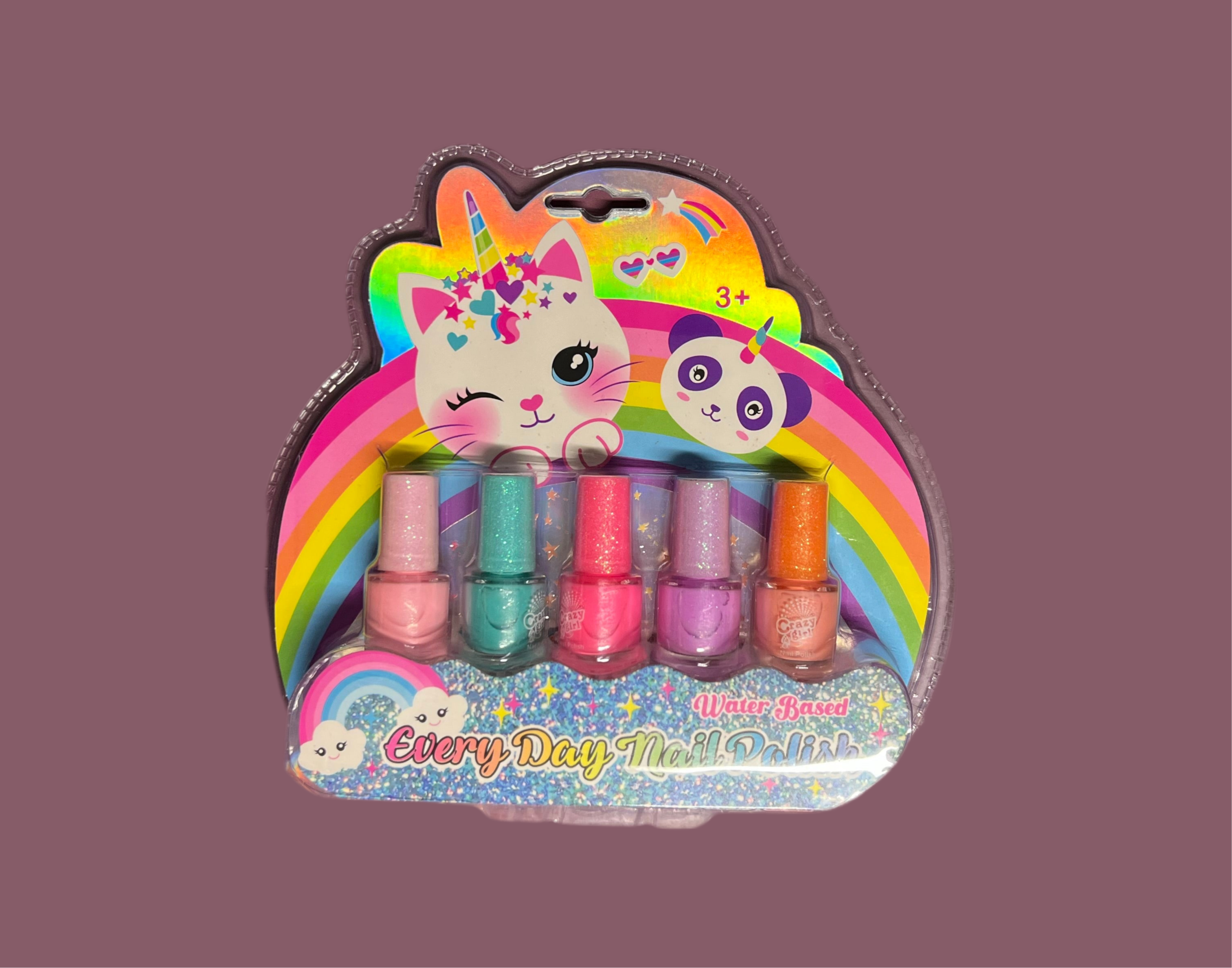 Every Day Nail Polish Set β Water-Based & Kid-Friendly!