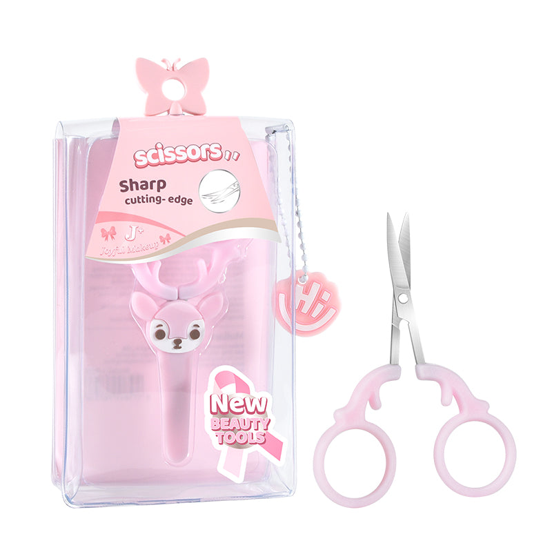 Malian Makeup Professional Stainless Steel Eyebrow Scissors – Sharp Straight Blade - Image 1