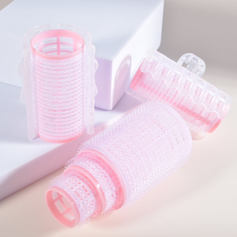 Malian Makeup 5 aluminum nylon hair curlers and 5 hair clips, for DIY salon curls