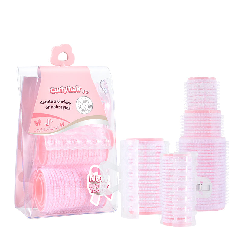 Malian Makeup 5 aluminum nylon hair curlers and 5 hair clips, for DIY salon curls