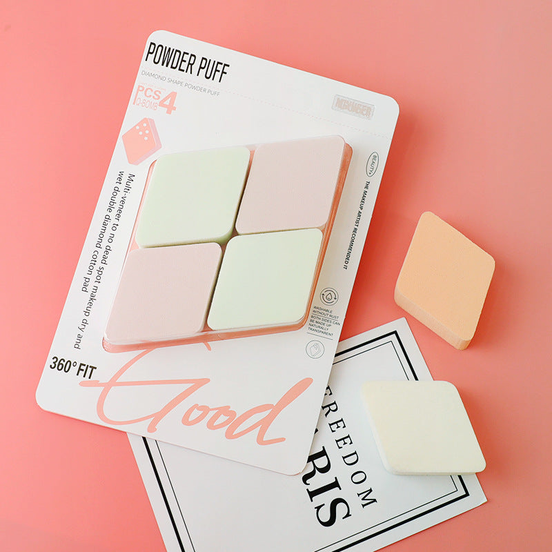Michelle 4-Pack Professional Makeup Sponge Set – Mixed Colors Beauty Kit - Image 1
