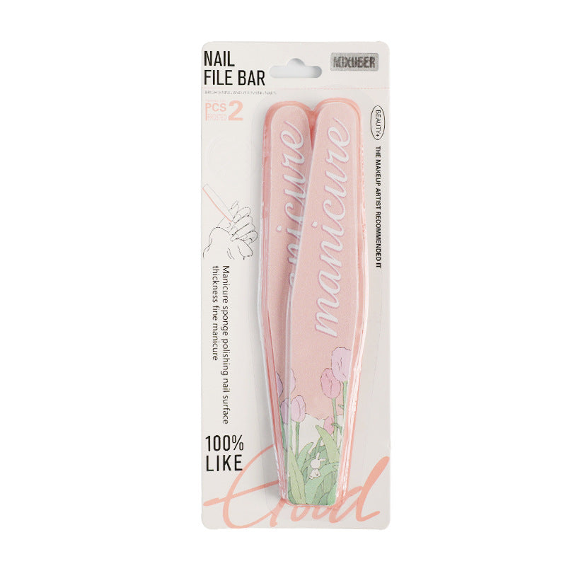 Professional Double-Sided Diamond-Shaped Sponge Nail File – Washable Design - Image 1