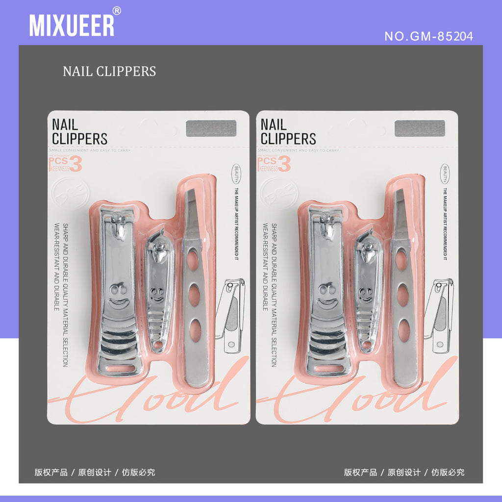 MIXUEER Stainless Steel Nail Clipper 3-Piece Set – Professional Kit - Image 2